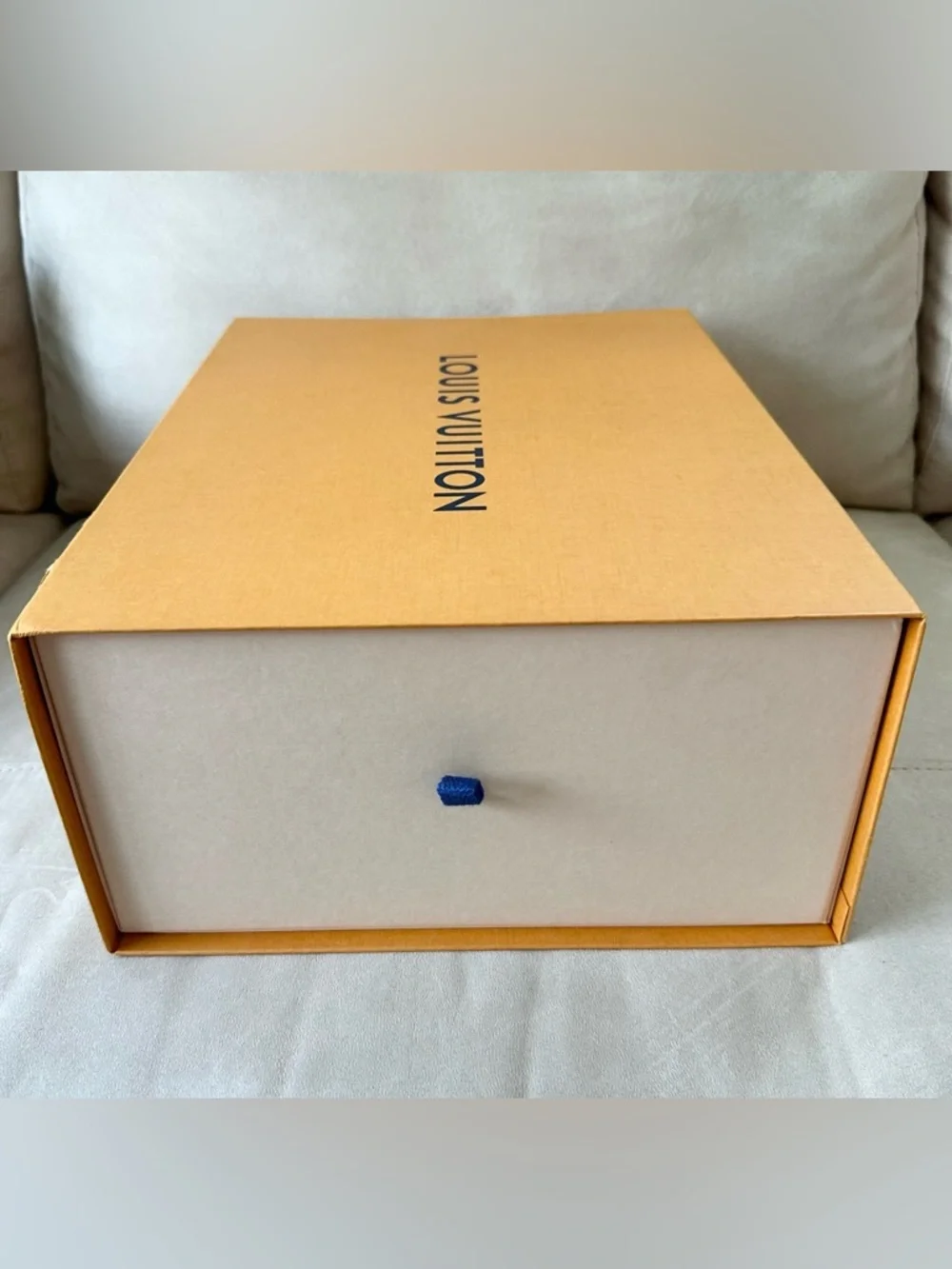Louis Vuitton Storage Drawer-style Orange Box – Large Size – Authentic
